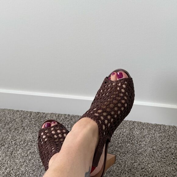 CAMPER |  Brown Woven Heeled Sandals - Picture 9 of 9